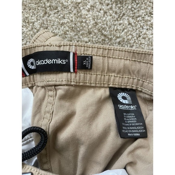 Akademics Pants Men’s Extra Large Tan Joggers Cotton New 40x30 Outdoor Casual - Picture 4 of 6